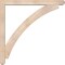 Ekena Millwork Thorton Craftsman Smooth Bracket w/ Offset Brace, Douglas Fir, 5 1/2"W x 48"D x 48"H BKT0604X48X48THR04SDF - alternate 3